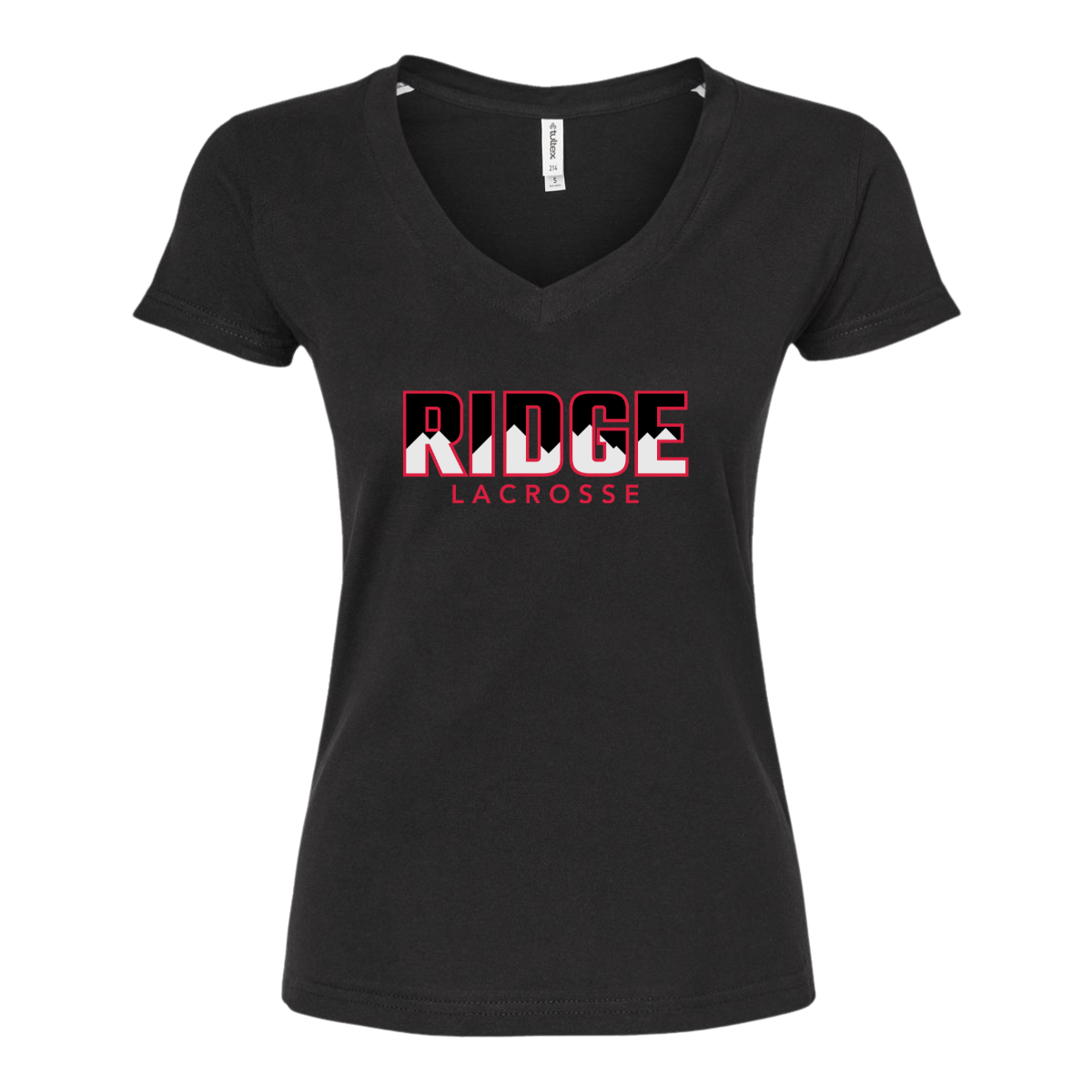Women's Mountain Ridge Sentinels Lacrosse Tultex V-Neck T-Shirt