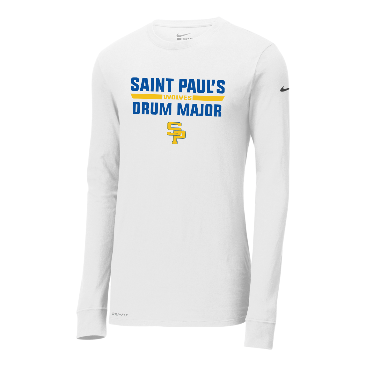 Adult St Paul's Marching Wolves Nike Dri-FIT Long Sleeve Tee