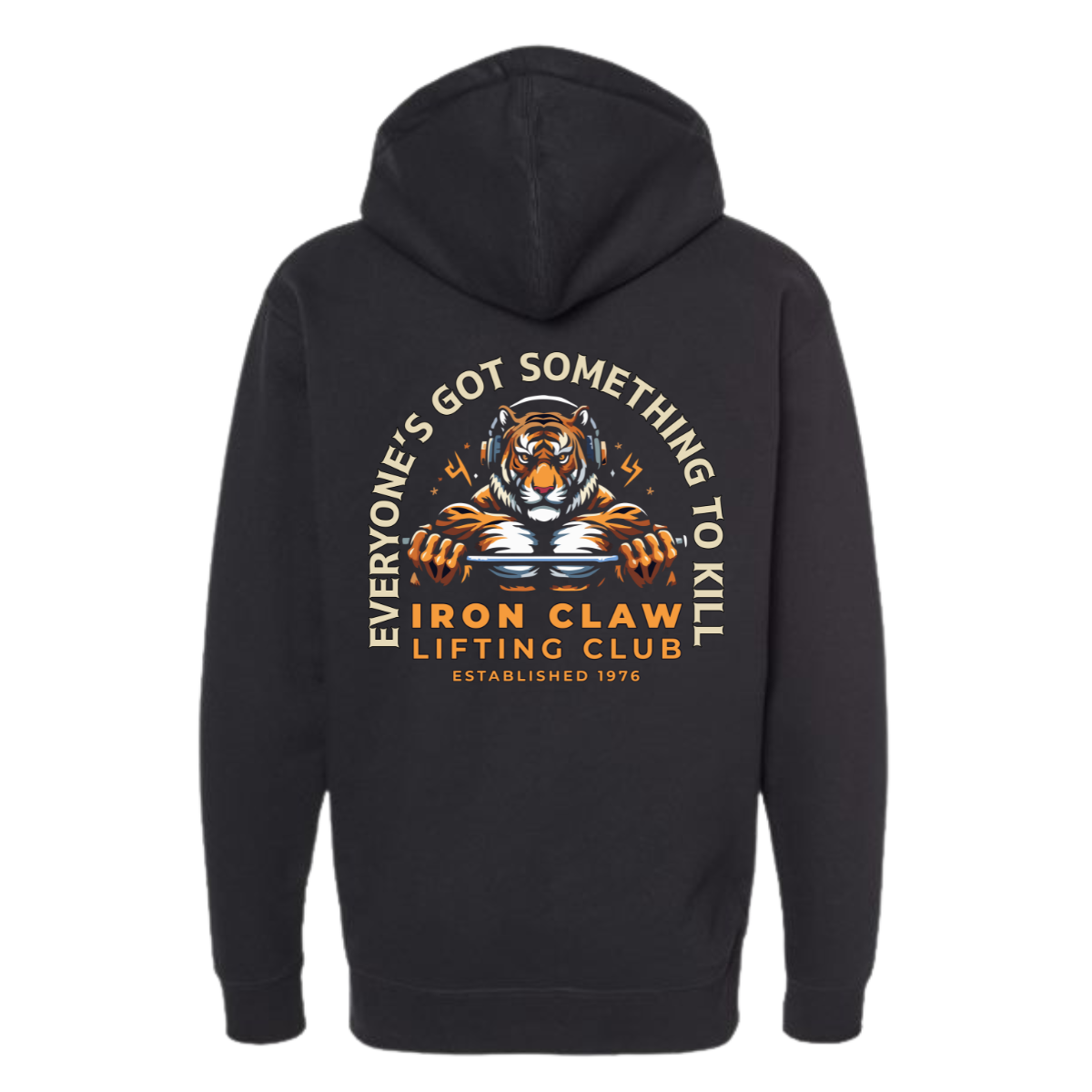 Adult Iron Claw Independent Zip Heavyweight Hoodie