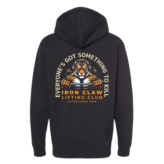 Adult Iron Claw Independent Zip Heavyweight Hoodie