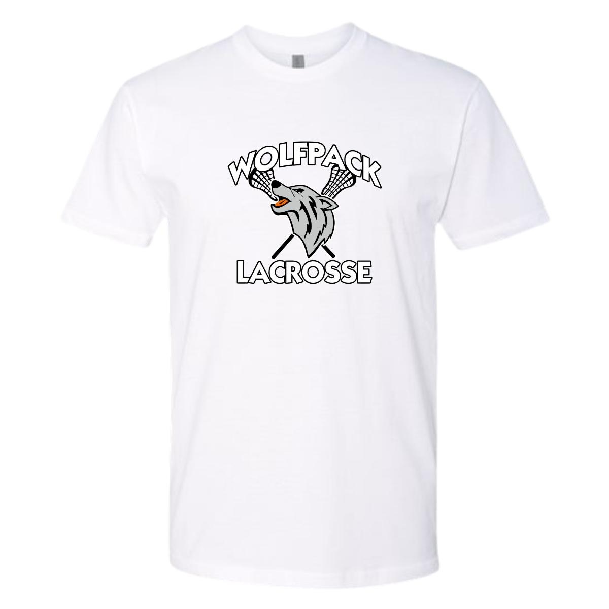 Adult Wolfpack Lacrosse Next Level Cotton T-Shirt