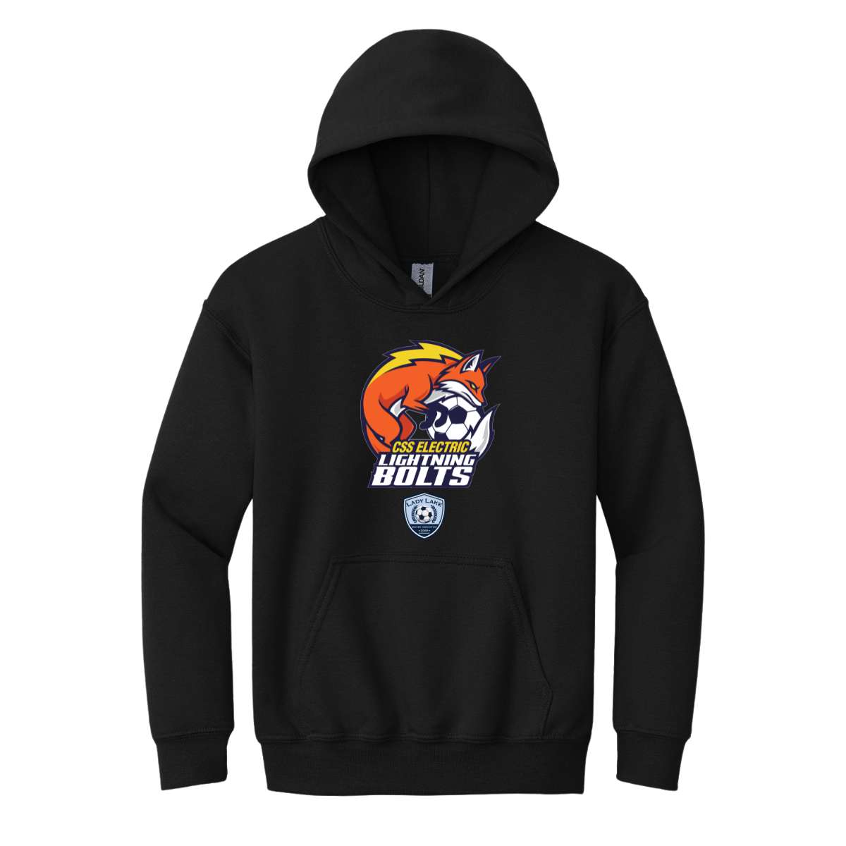 Youth Lightning Bolts Gildan Hoodie