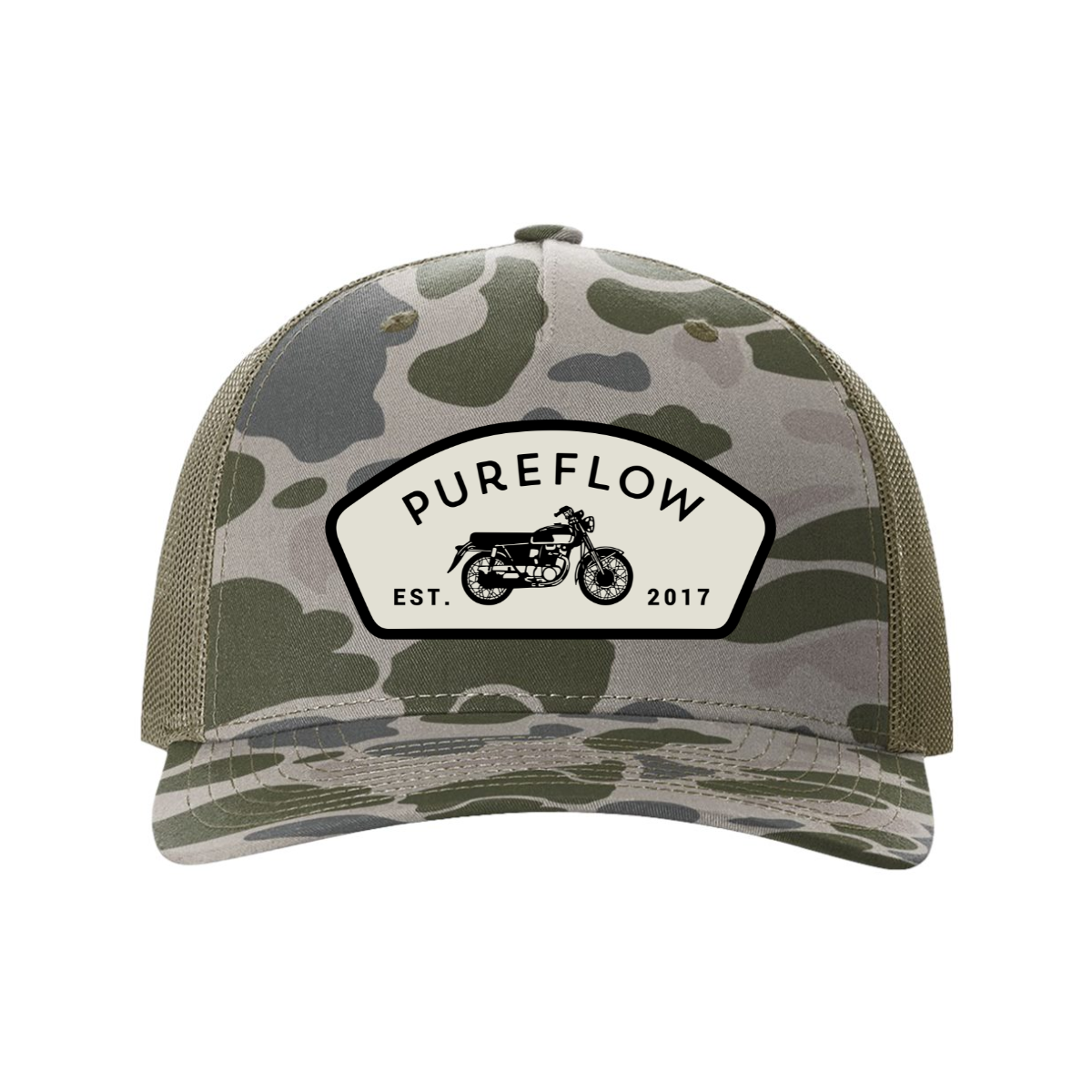 Camo 5 Panel Trucker Hat