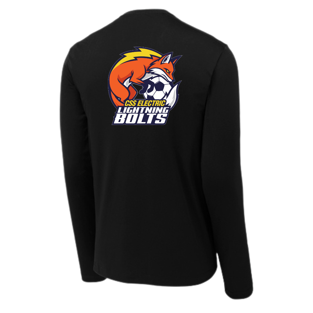Adult Lightning Bolts Sport-Tek Posi UV Pro LS Tee