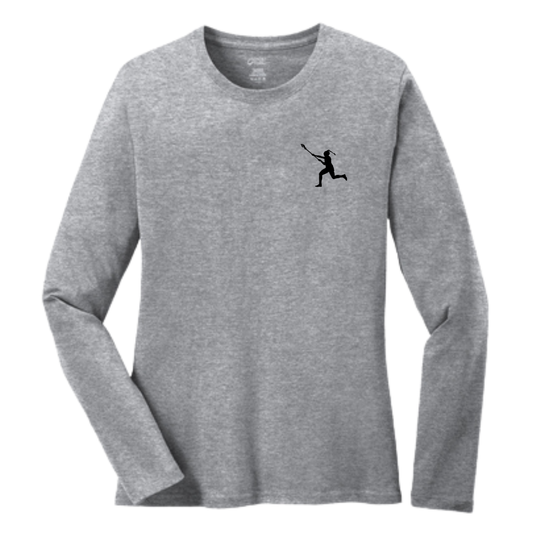 Women's Charlotte North Lacrosse Long Sleeve Core Cotton Tee