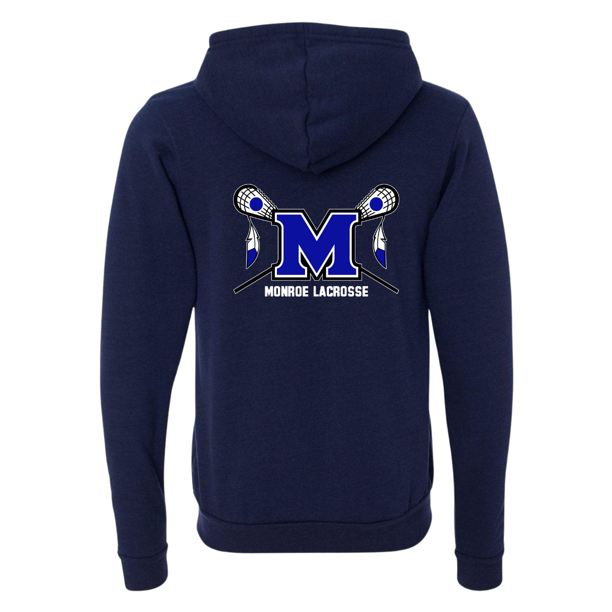 Adult Braves Bella + Canvas Triblend Full Zip Hoodie