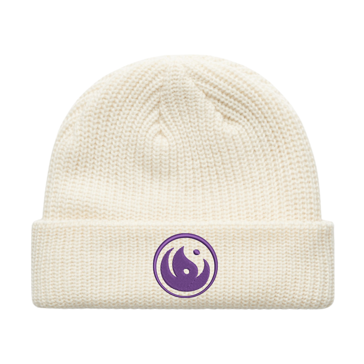 Fisherman Beanie - Purple Logo