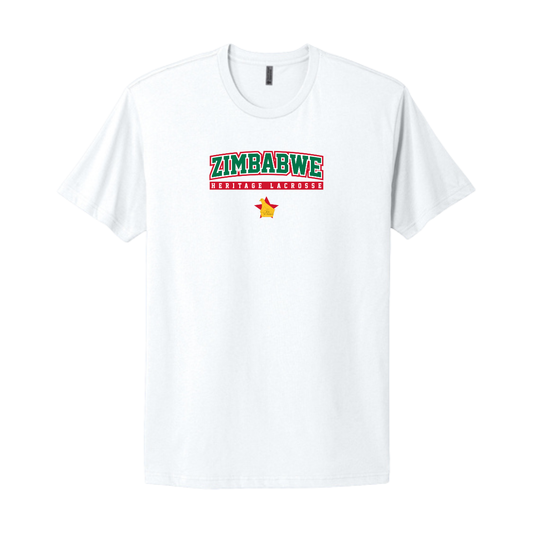 Adult Zimbabwe Lacrosse Next Level Cotton T-Shirt