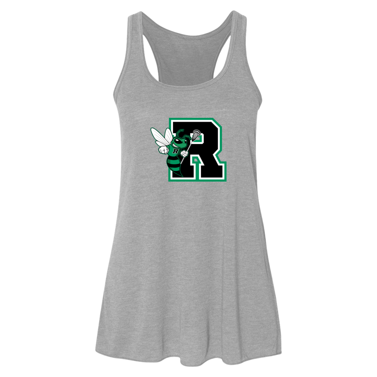 Women's Jr Hornets Lacrosse Bella + Canvas Flowy Racerback Tank