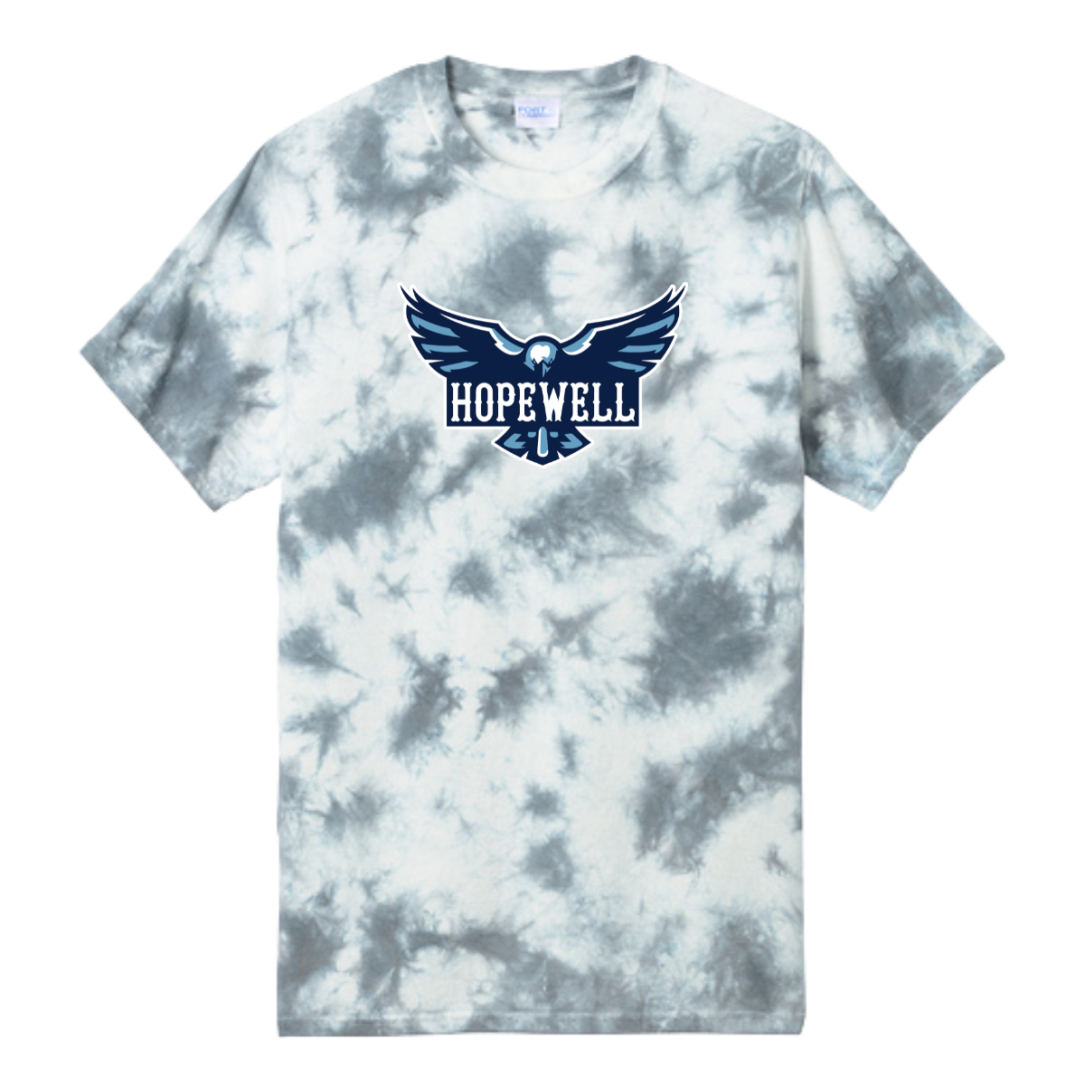 Adult Hopewell Hawks  Port & Company Crystal Tie-Dye T-Shirt
