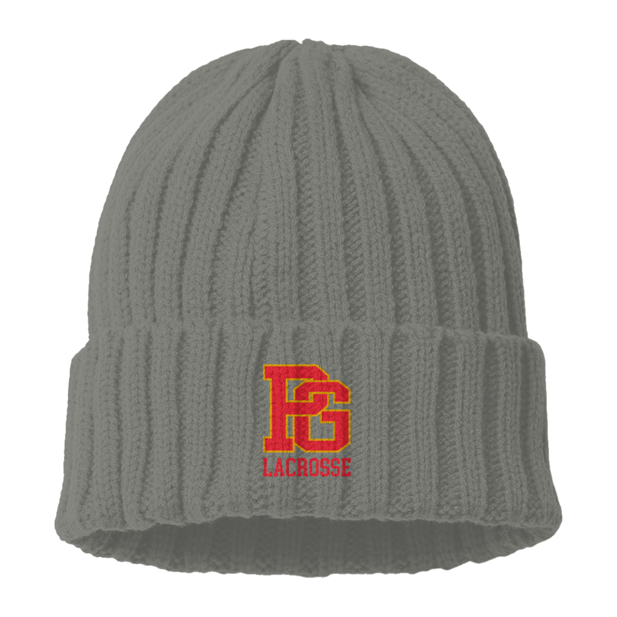 PGHS Lacrosse Atlantis Headwear Cable Knit Cuffed Beanie