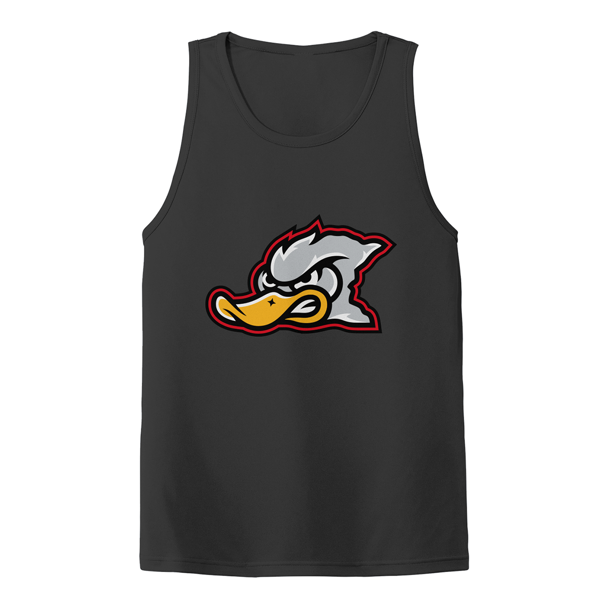 Adult Grey Duck Lacrosse Sport-Tek PosiCharge Competitor Tank
