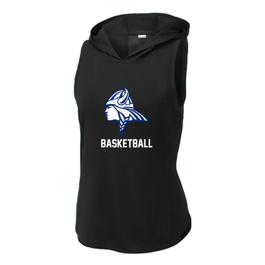 Women's Maclay Basketball Sport-Tek Solid Hoodie Tank