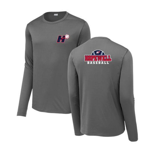 Adult Hopewell Baseball Sport-Tek Posi UV Pro LS Tee