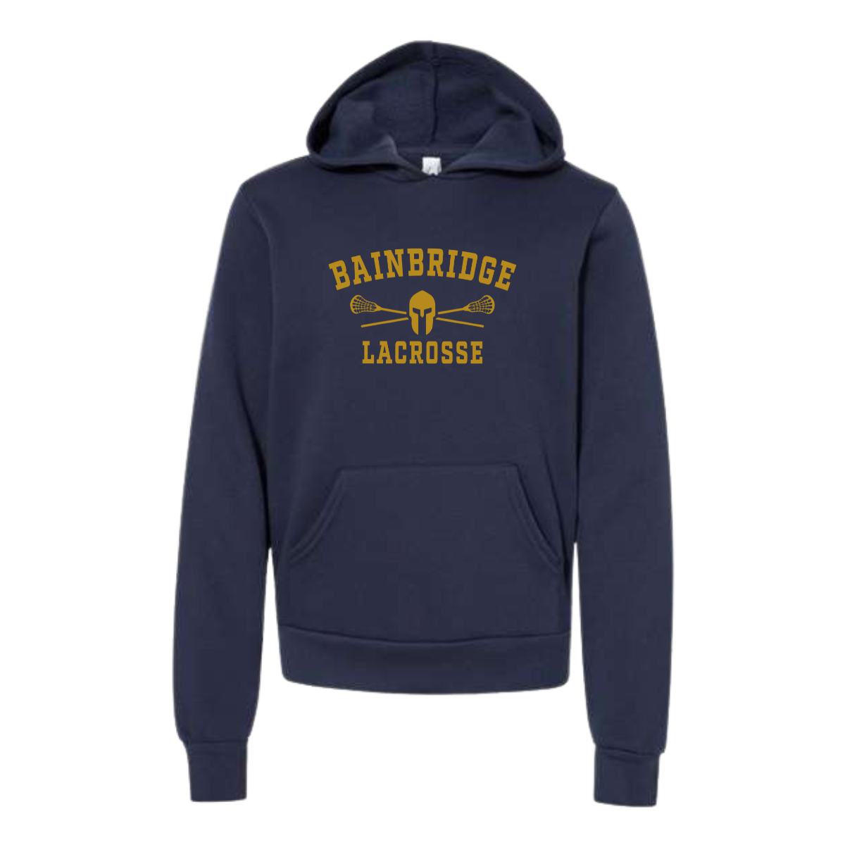 Youth Bainbridge Boys Lacrosse Bella + Canvas Sponge Fleece Hoodie