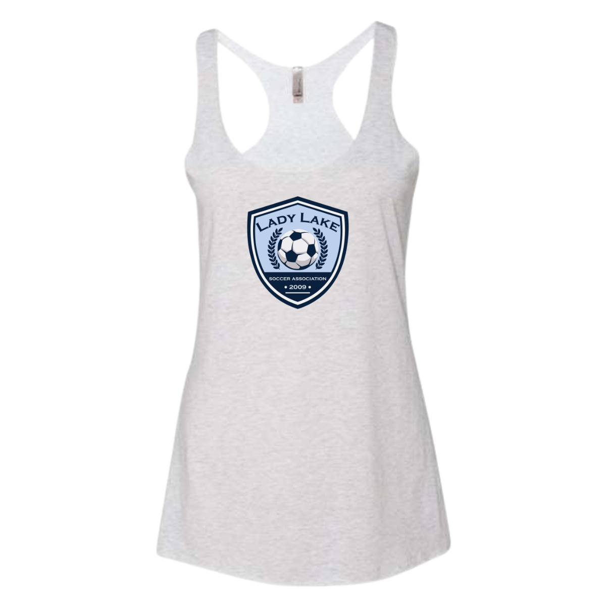 Women's Lady Lake Soccer Association Racerback Tank Top