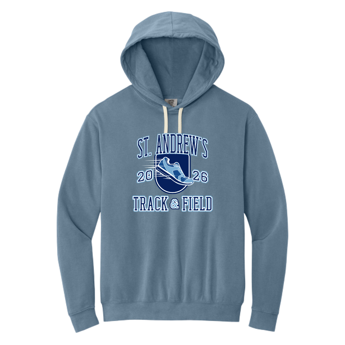 Adult Saints Track and Field Comfort Colors Lightweight Hoodie