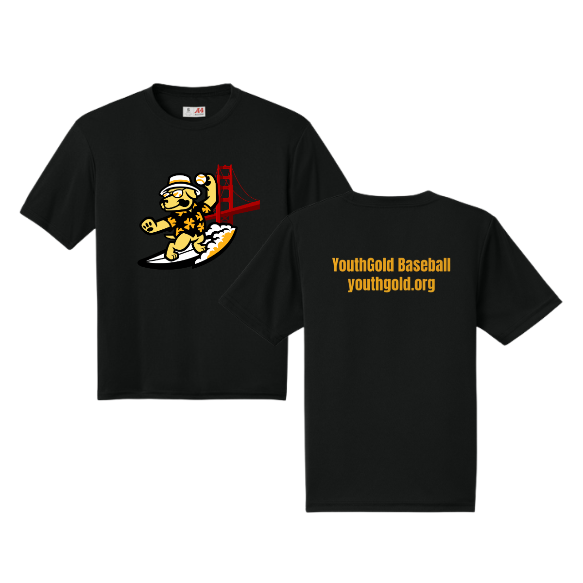 Adult YouthGold A4 Performance T-Shirt