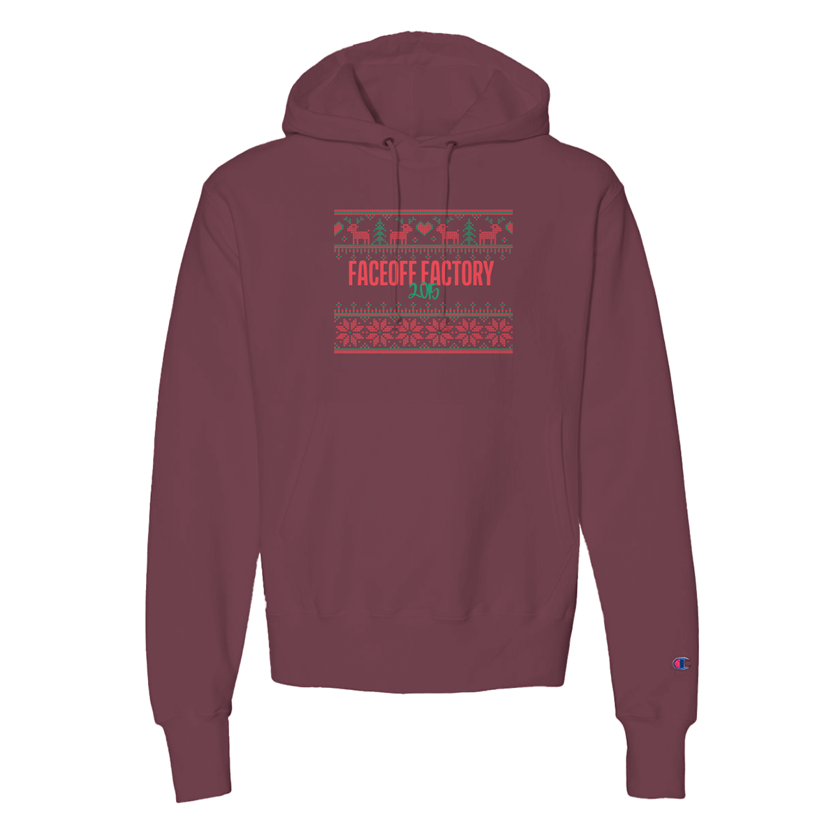 Adult Faceoff Factory Champion Reverse Weave Hoodie