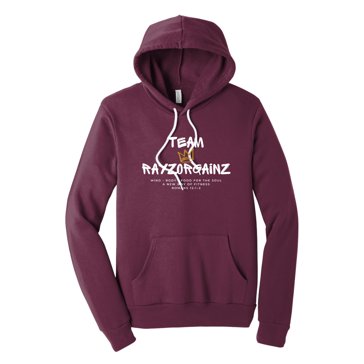 Adult Team Rayzorgainz Bella + Canvas Sponge Fleece Hoodie