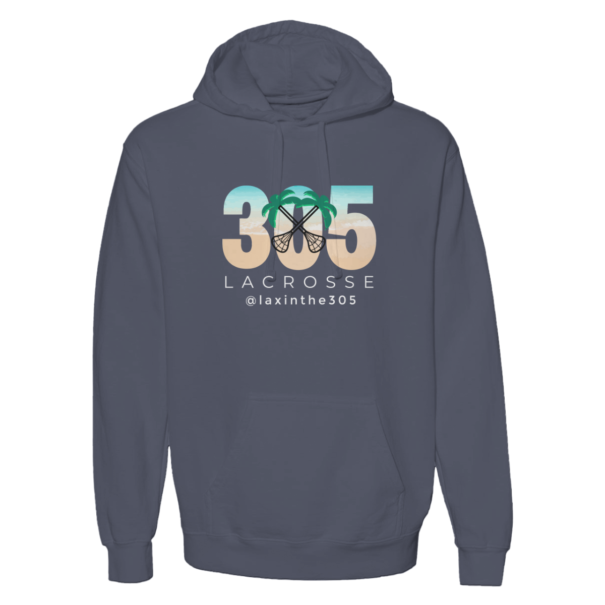 Adult Lax in the 305 Midweight Hoodie