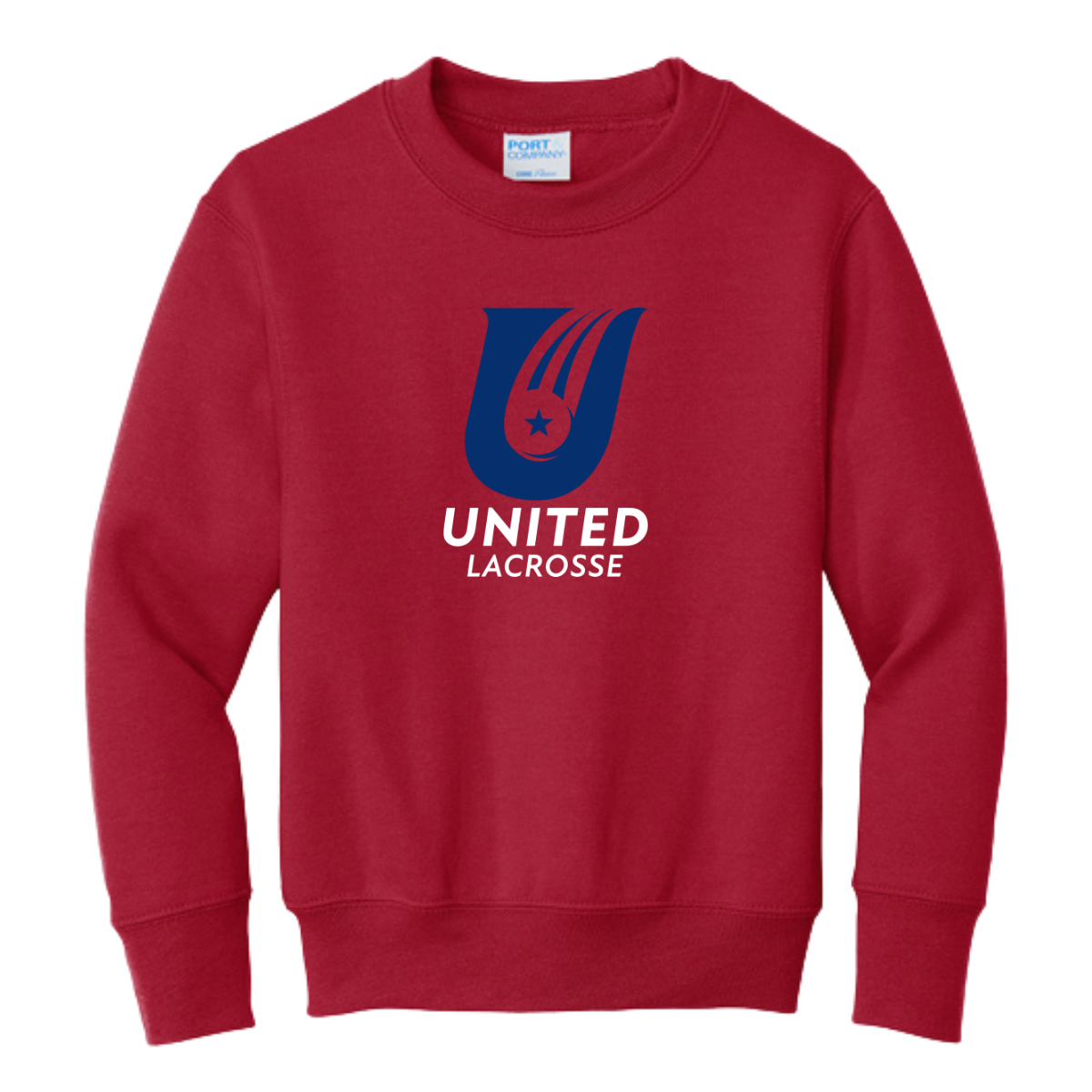 Youth United Lacrosse Port & Company Crewneck Sweatshirt