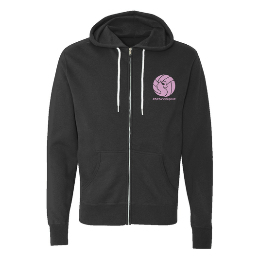 Adult Driven Dragons Lightweight Full Zip Hood