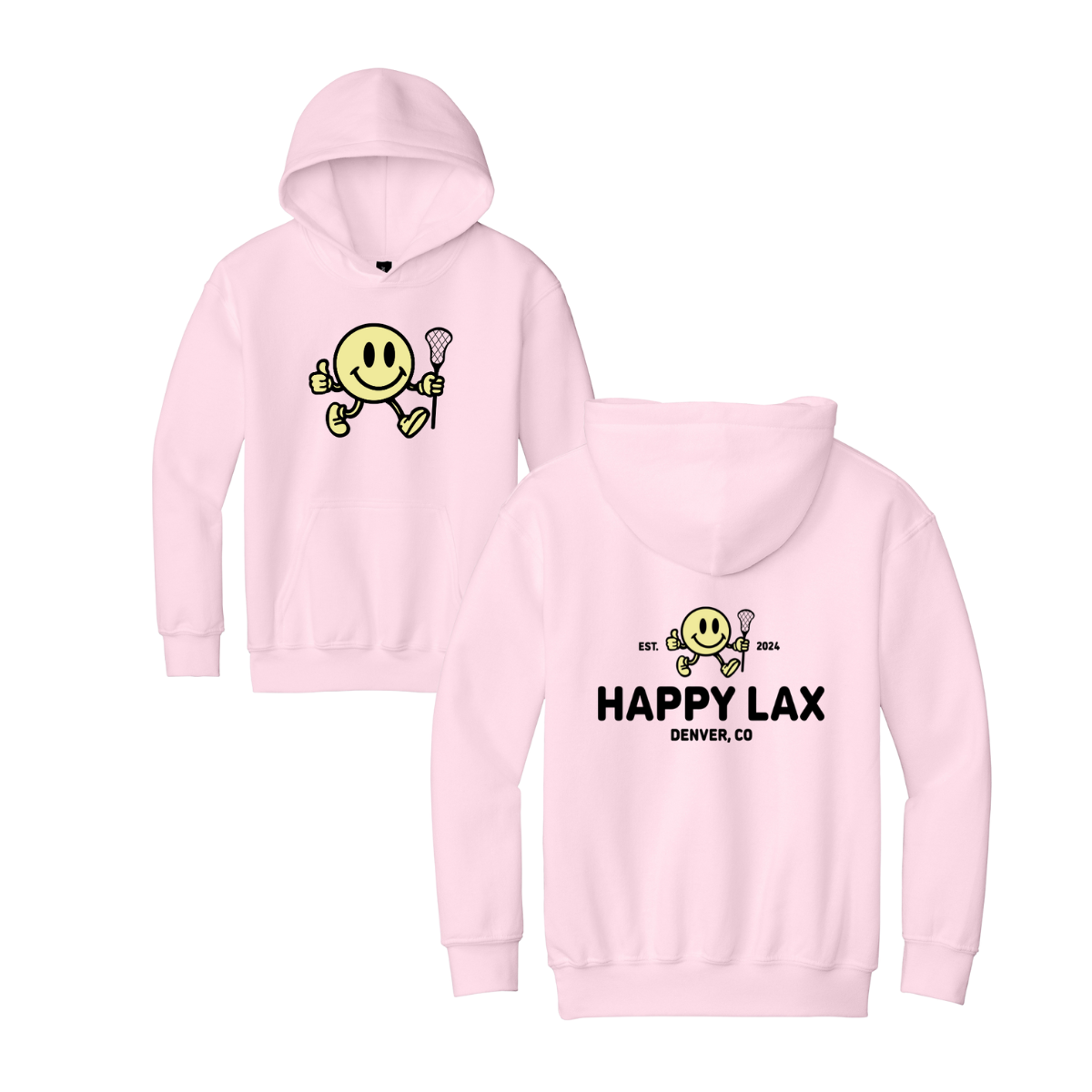 Youth Happy Lax Training Gildan Hoodie