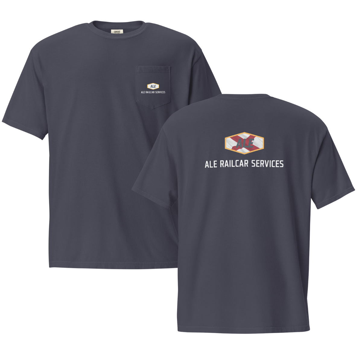 Adult ALE Railcar Services Comfort Colors Garment-Dyed Pocket T-Shirt