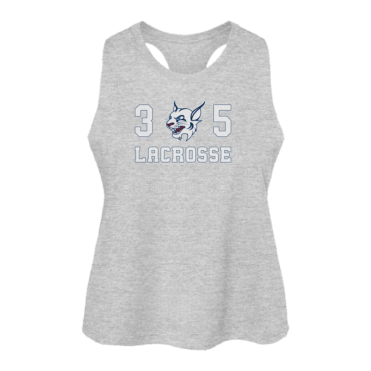 Women's St Thomas University Bella + Canvas Racerback Crop Tank