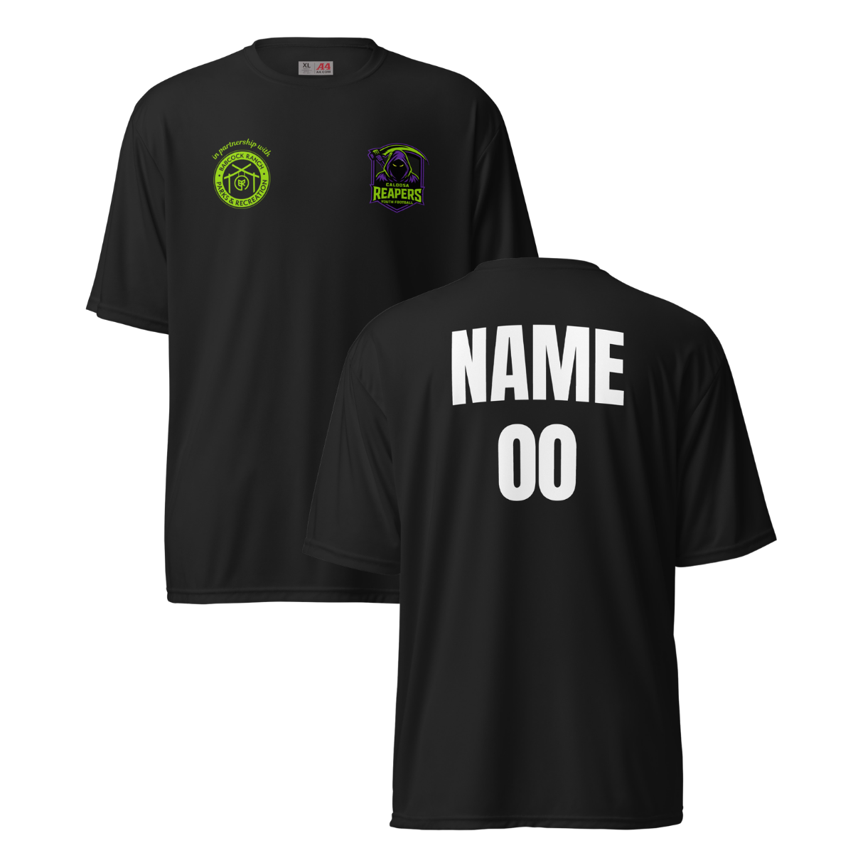 Personalizable - Adult Caloosa Reapers A4 Performance T-Shirt