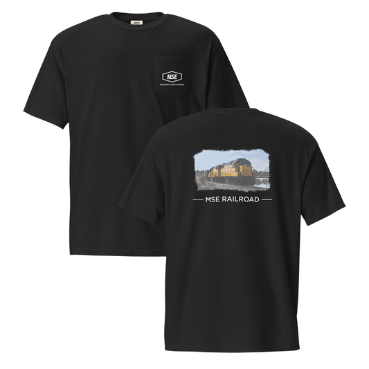 Adult Mississippi Export Railroad Comfort Colors Garment-Dyed Pocket T-Shirt