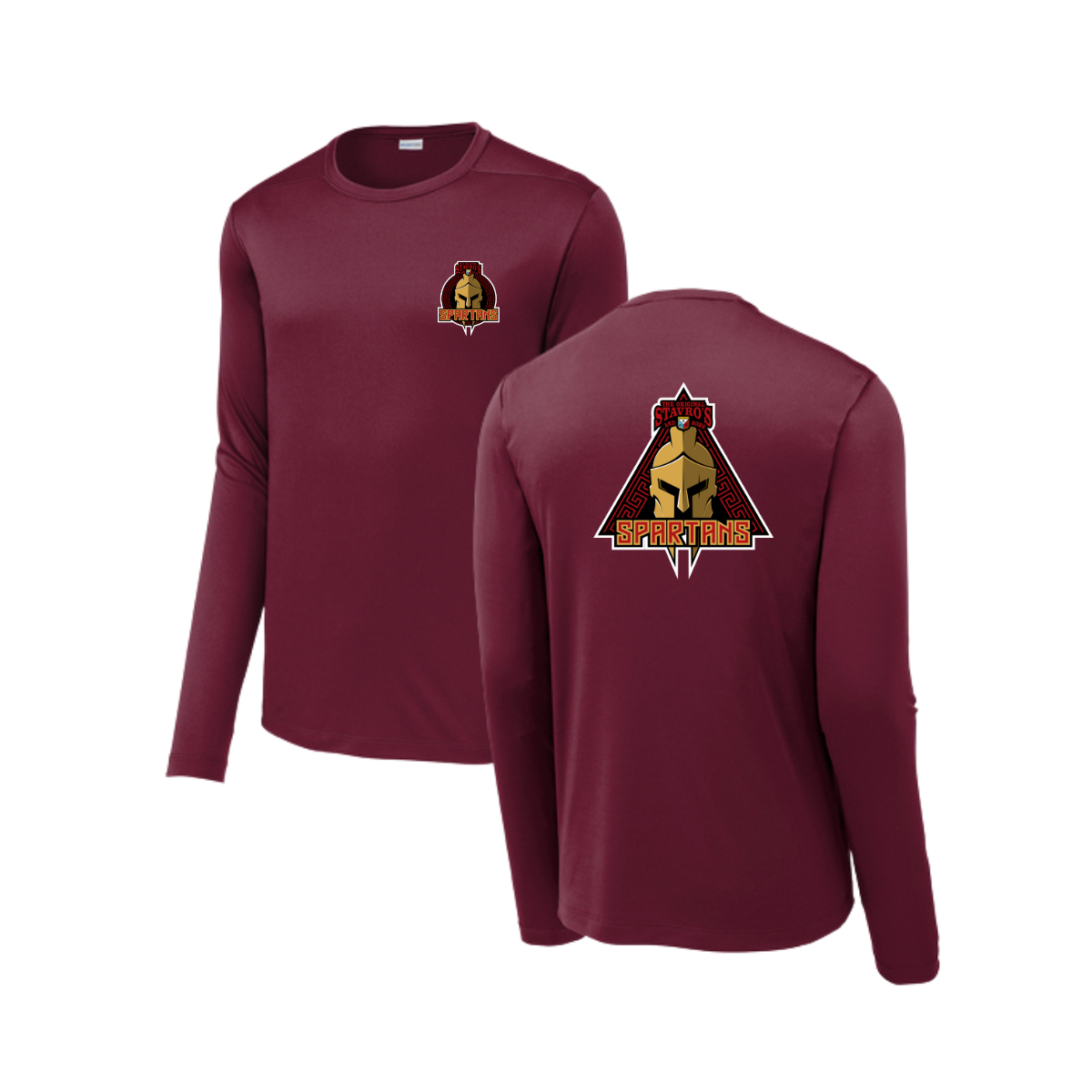 Adult Spartans Sport-Tek Posi UV Pro LS Tee