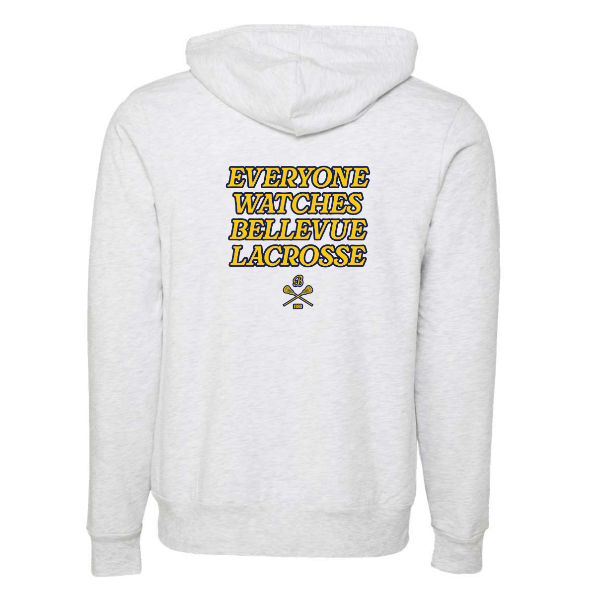 Adult Bellevue Lacrosse Bella + Canvas Sponge Fleece Pullover Hoodie