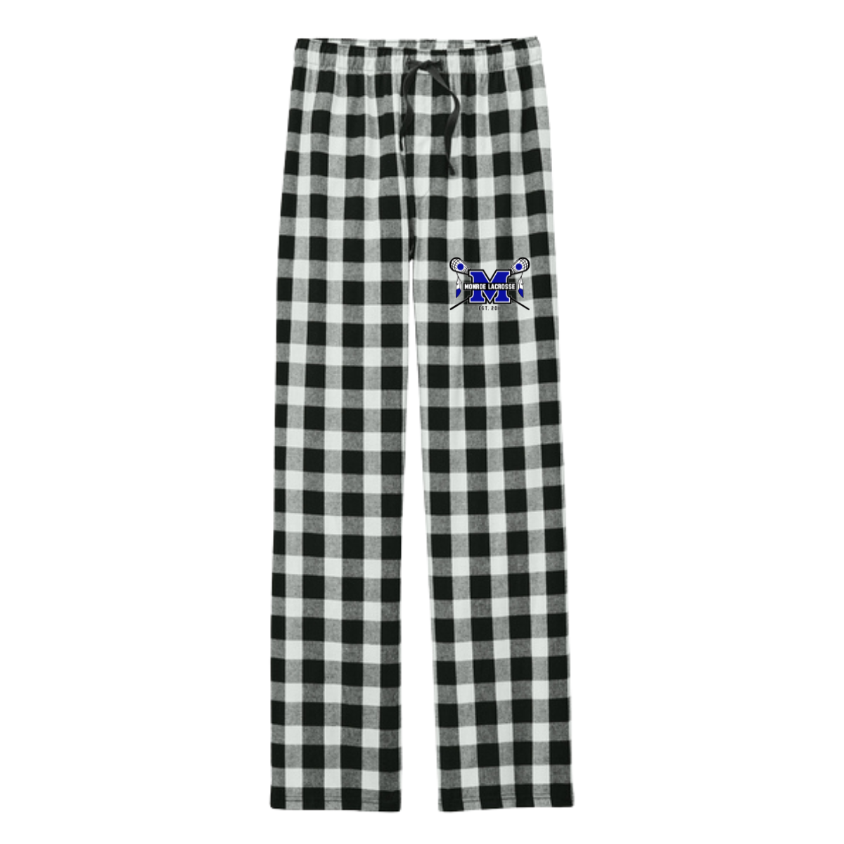 Adult Monroe Braves Lacrosse District Flannel Pants