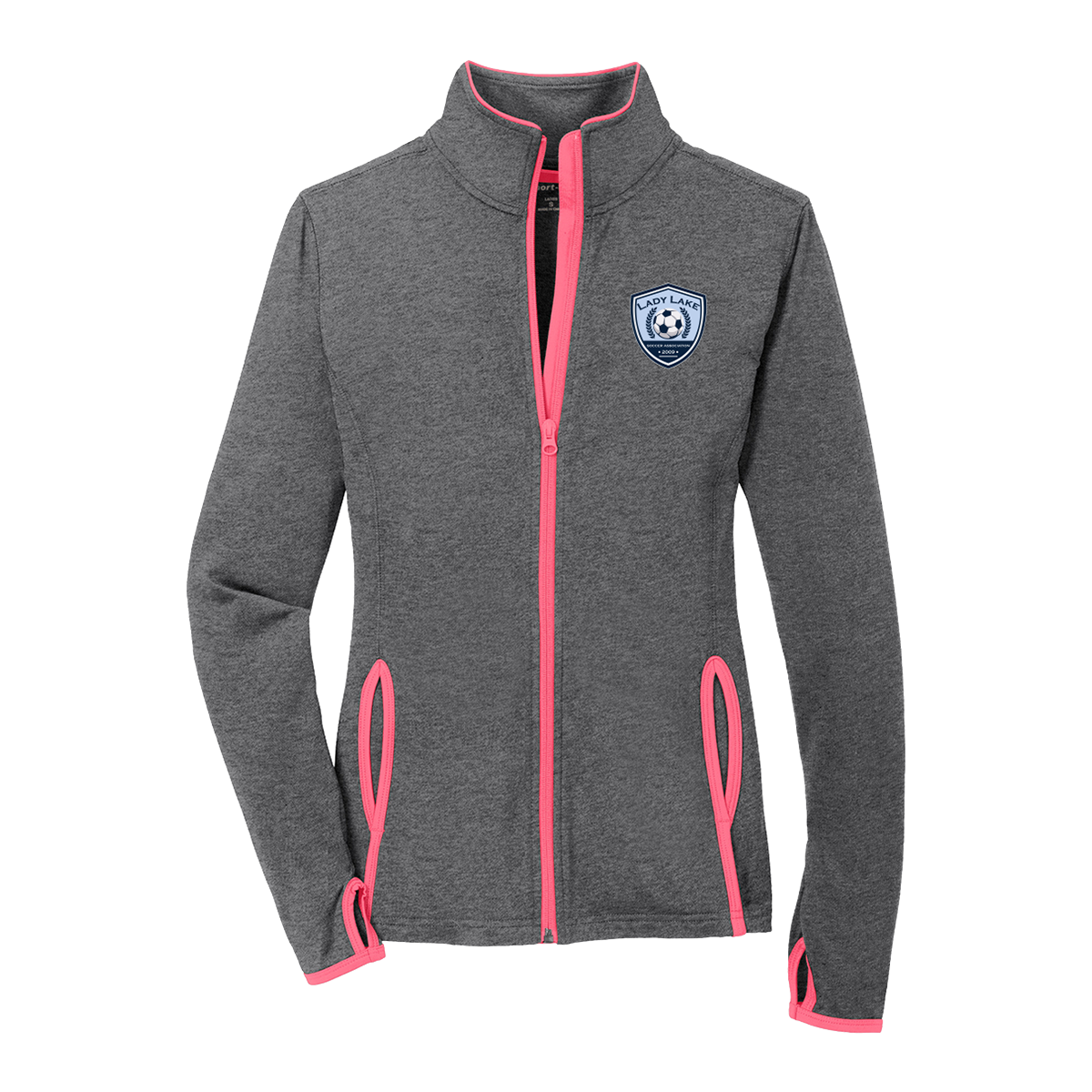 Women's Lady Lake Soccer Association Sport-Tek Stretch Full Zip Jacket