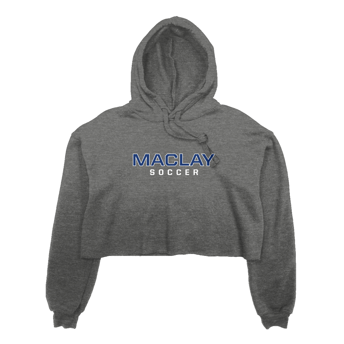 Women's Maclay Soccer Bella + Canvas Cropped Hoodie