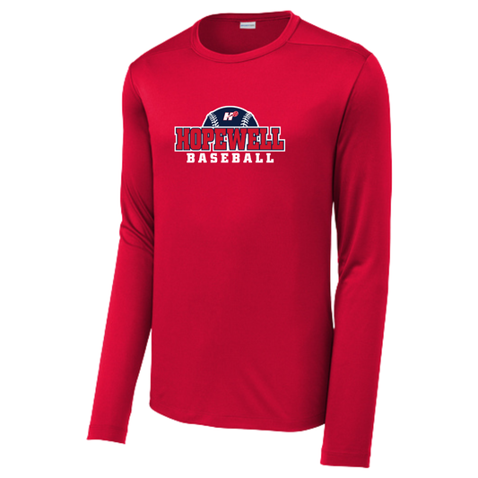 Adult Hopewell Baseball Sport-Tek Posi UV Pro LS Tee