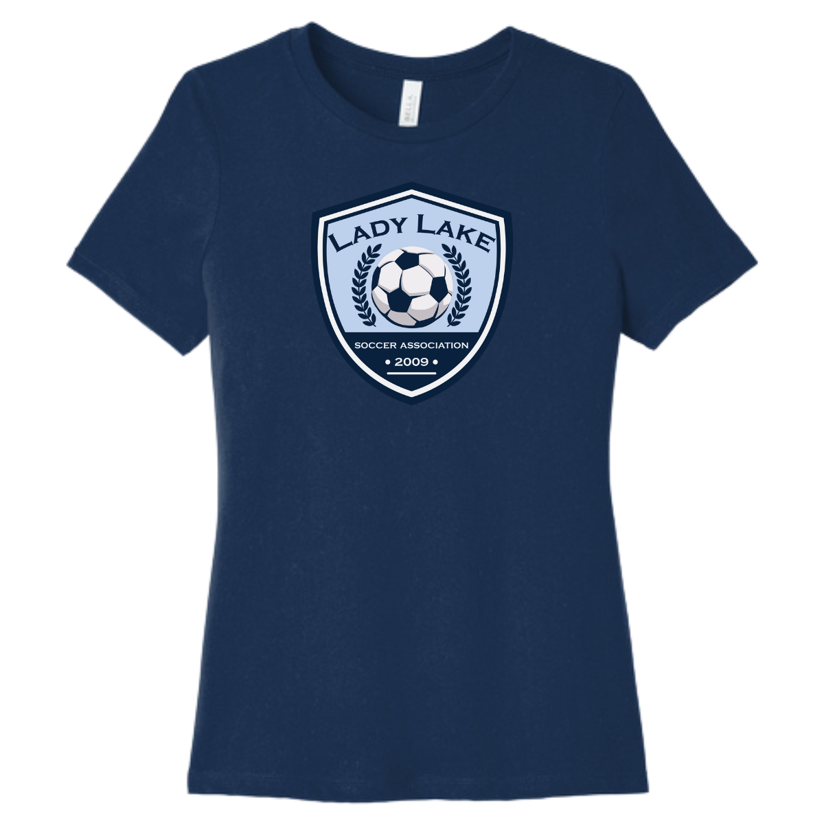 Women’s Lady Lake Soccer Association Bella + Canvas Relaxed Jersey T-Shirt