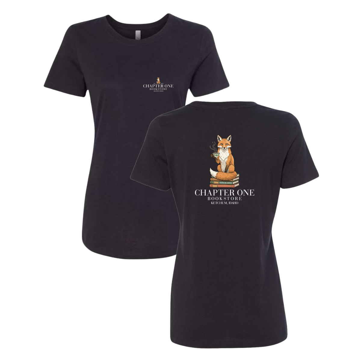 Women's Chapter One Bookstore Next Level Ideal T-Shirt