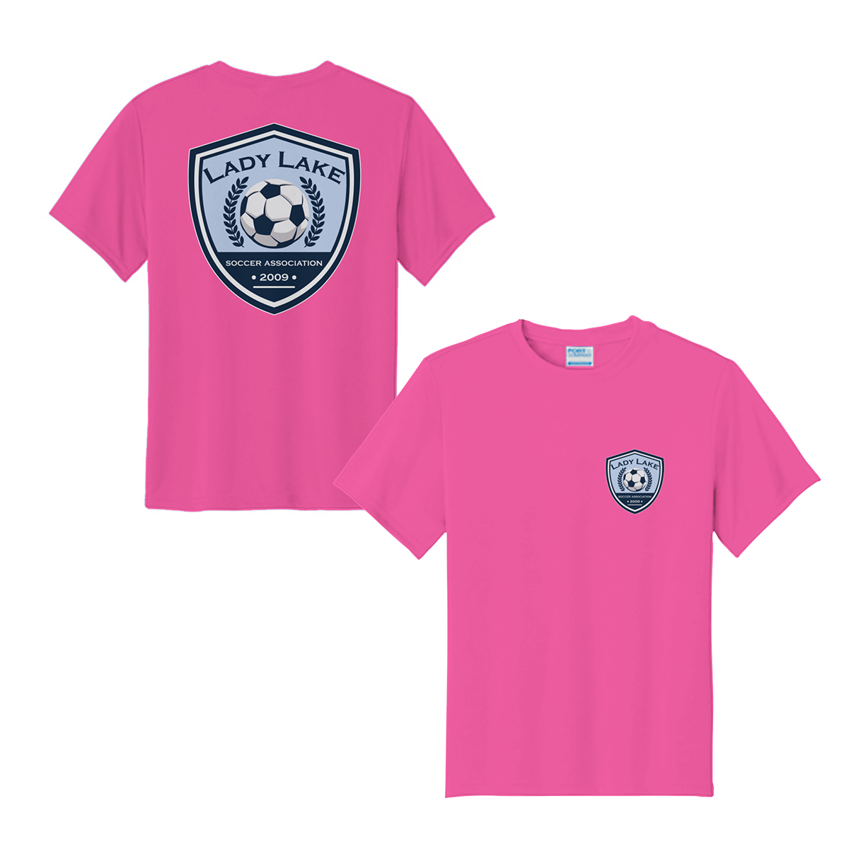 Youth Lady Lake Soccer Association Performance T-Shirt