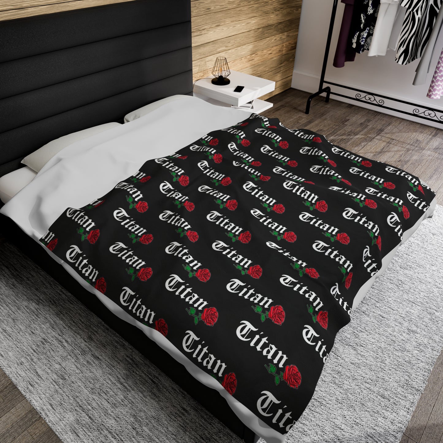 Titan Lacrosse Club Velveteen Plush Blanket (60" x 80")