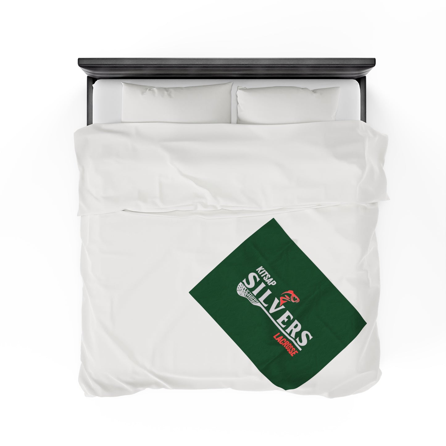 Kitsap Lacrosse Velveteen Plush Blanket