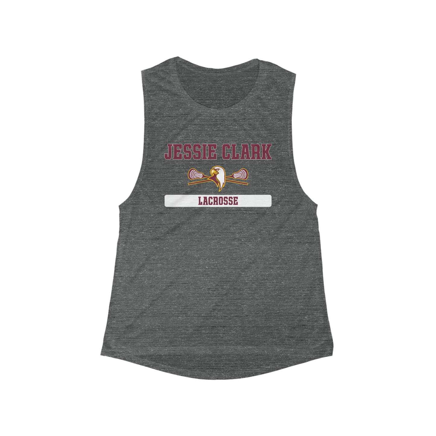 Women's JCMS Lacrosse Bella + Canvas Flowy Scoop Sport Tank