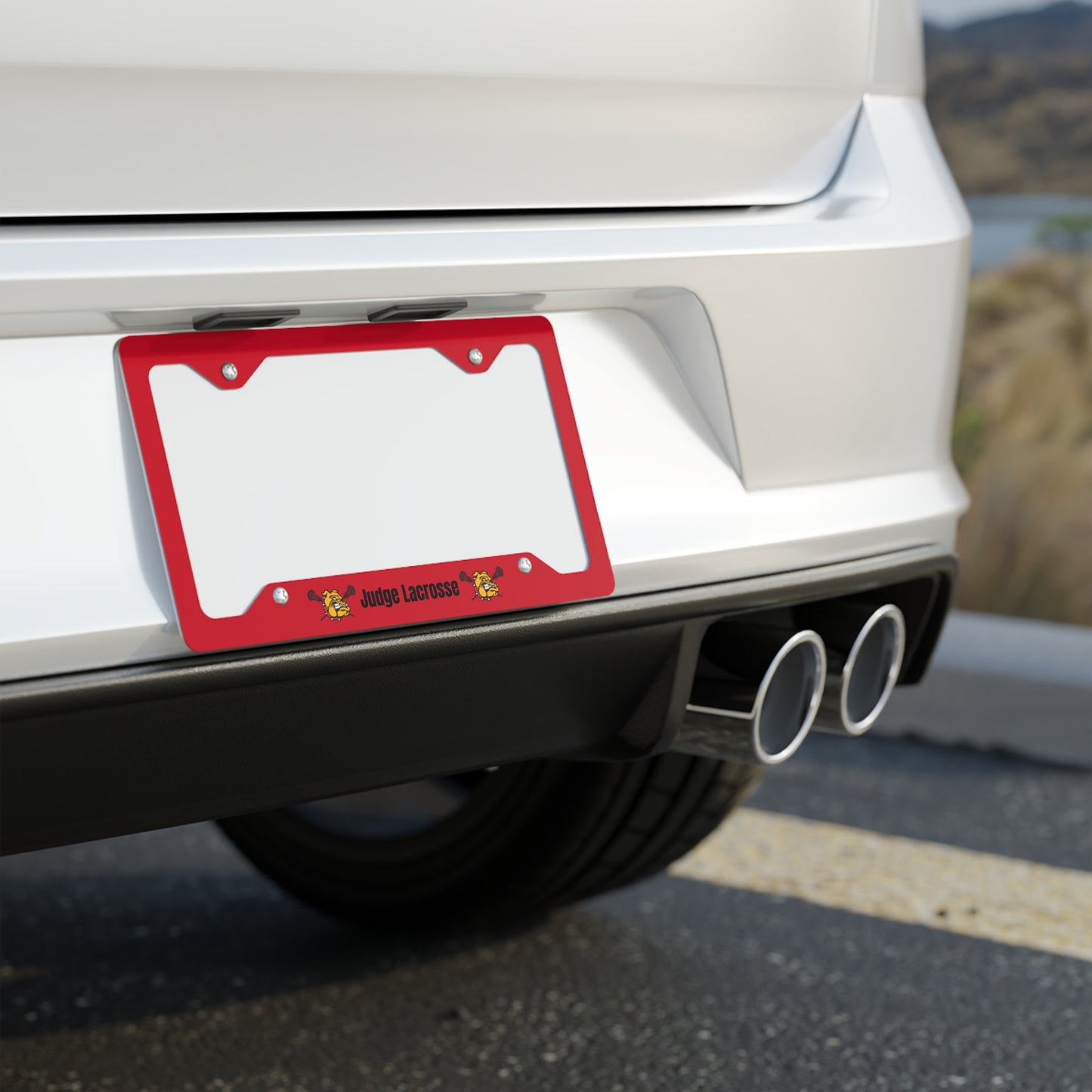 Judge Lax Spirit Metal License Plate Frame