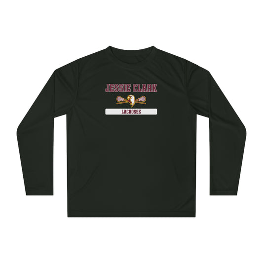 Jessie Clark Lacrosse Unisex Performance Long Sleeve Shirt