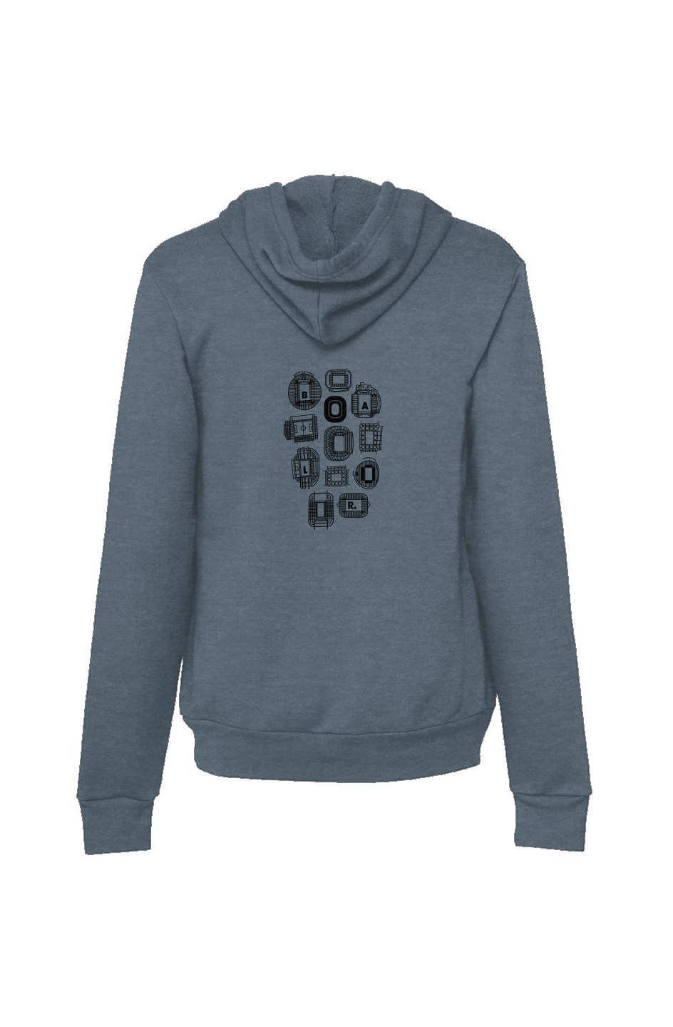 Adult HBK Bella + Canvas Sponge Fleece Pullover Hoodie 2