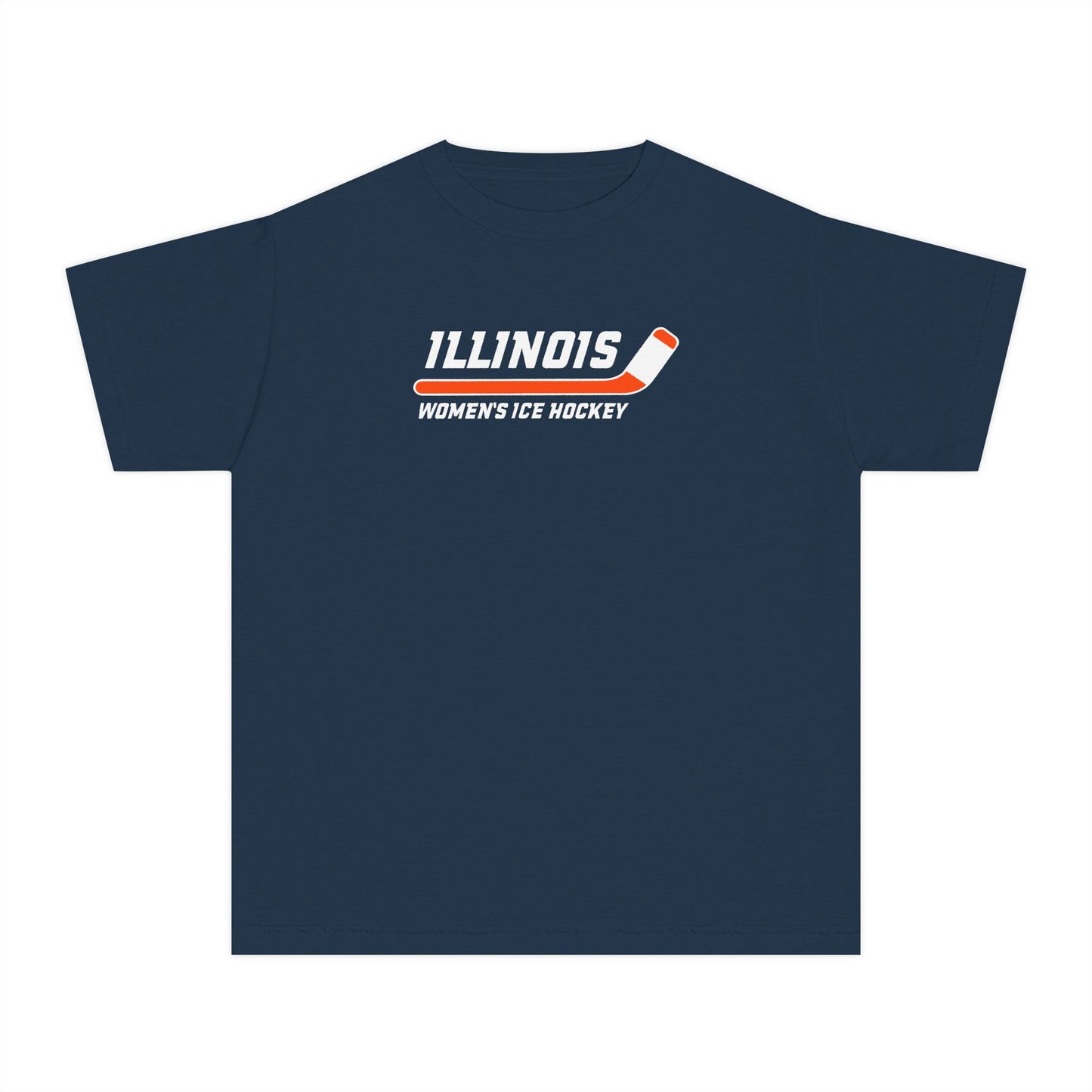 Youth Illinois HockeyComfort Colors Garment Dyed T-Shirt