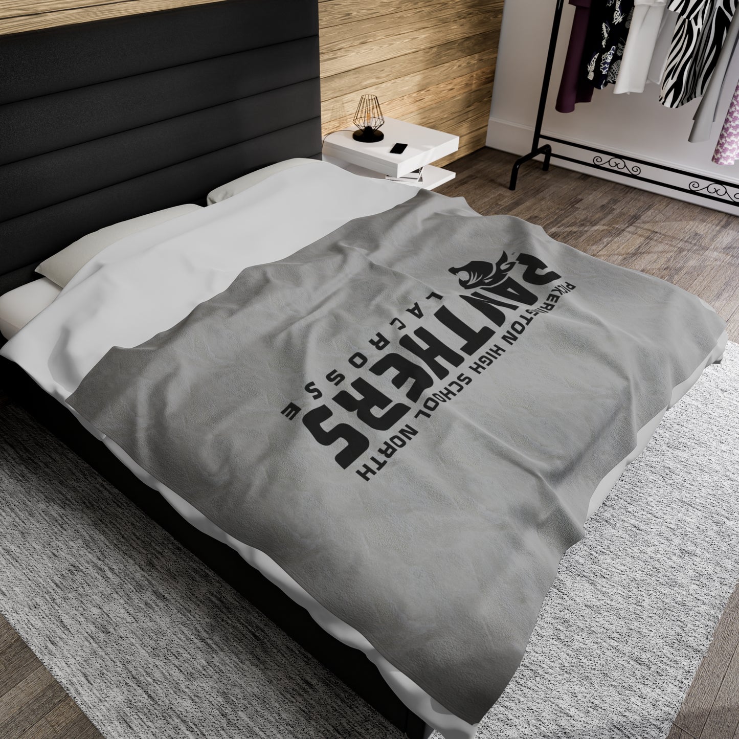 Pickerington North Lacrosse Velveteen Plush Blanket (60" x 80")