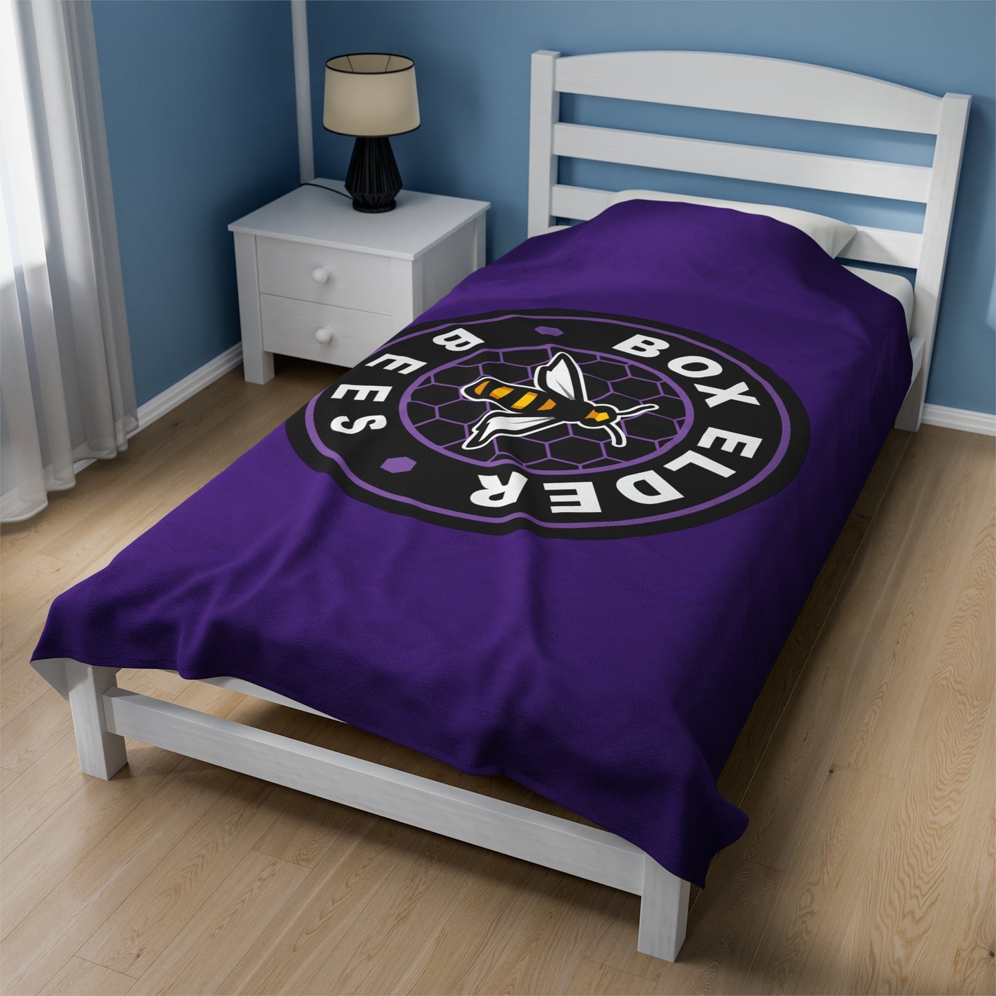 Box Elder Lacrosse Velveteen Plush Blanket